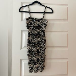 Topshop ruched jersey sleeveless minidress - WORN ONCE